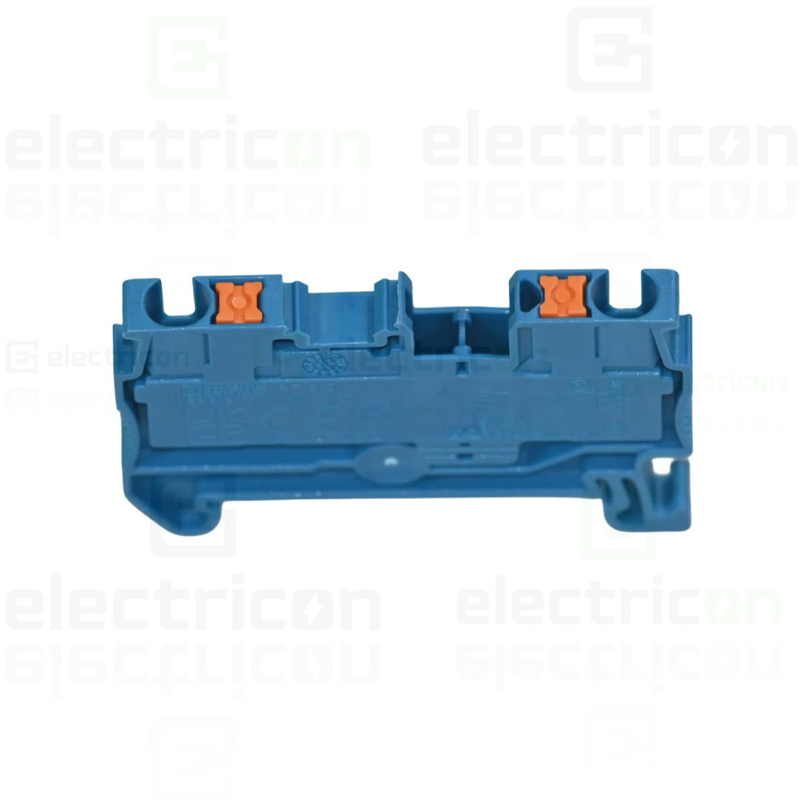 Clemă de derivație Clema șir, 2 conexiuni, 2.5mm2, albastru, PT 2,5 BU Phoenix Contact, 3209523 – montaj rapid și sigur în aplic