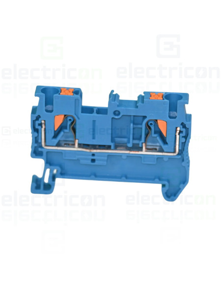 Clemă de derivație Clema șir, 2 conexiuni, 2.5mm2, albastru, PT 2,5 BU Phoenix Contact, 3209523 – montaj rapid și sigur în aplic