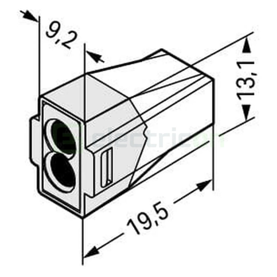 Conector Wago Conector, clemă rapidă, PUSH WIRE, 2 conexiuni, Wago, 773-602 – montaj rapid și sigur în aplicații electrice diver