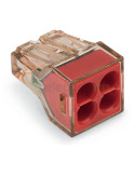 Conector îmbinare - Clemă legătură doză PUSH WIRE 4 fire 4-6mm² - WAGO 773-604