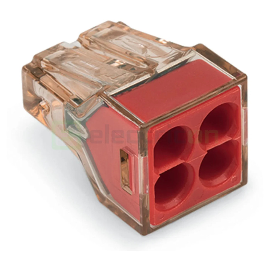 Conector Wago Conector, clemă rapidă, PUSH WIRE, 4 conexiuni, Wago, 773-604 – montaj rapid și sigur în aplicații electrice diver