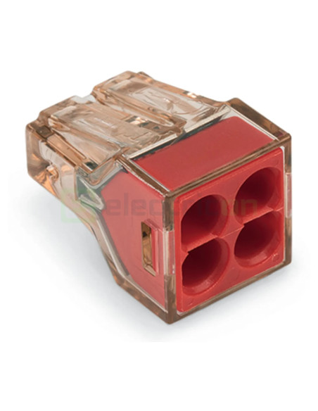 Conector Wago Conector, clemă rapidă, PUSH WIRE, 4 conexiuni, Wago, 773-604 – montaj rapid și sigur în aplicații electrice diver