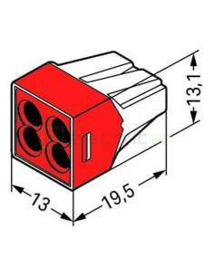 Conector Wago Conector, clemă rapidă, PUSH WIRE, 4 conexiuni, Wago, 773-604 – montaj rapid și sigur în aplicații electrice diver 2