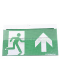 Corp de iluminat de siguranță (tip EXIT) K9 montaj universal autonomie 8h autotest 20m IP40 3W LED, Schrack, NLK9MU003S