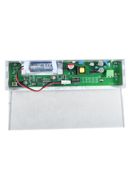 Corp de iluminat de siguranta (tip EXIT) K9 montaj universal autonomie 8h autotest 20m IP40 3W LED, Schrack, NLK9MU003S