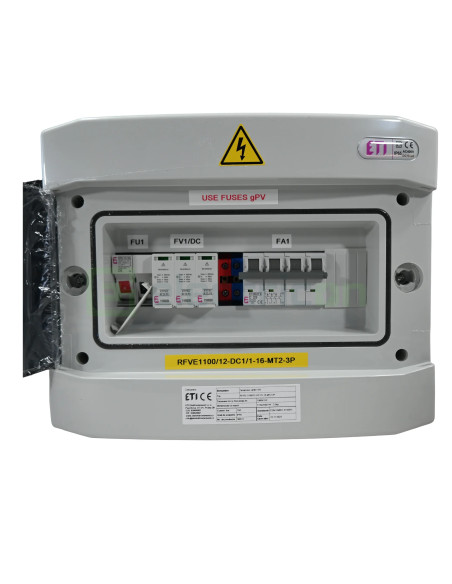 Tablou distributie PV 1100/12-DC1/1-16-MT2-3C25, cu 1 string, ETI, 001107097 - Electricon.ro
