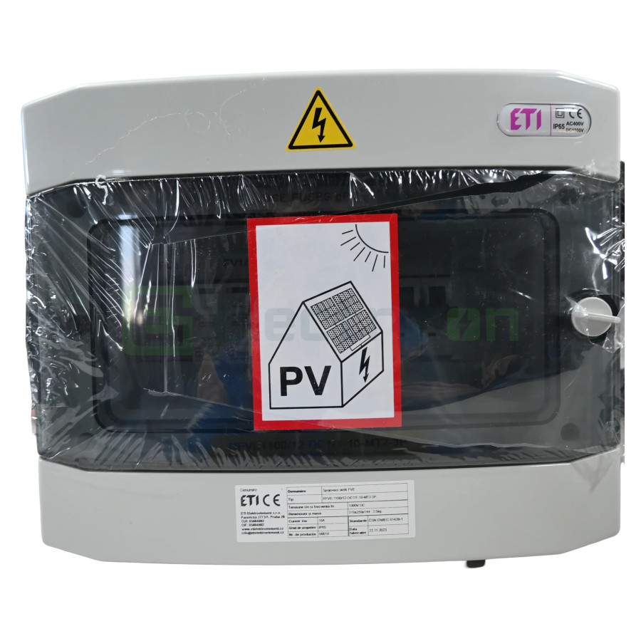 Tablou distributie PV 1100/12-DC1/1-16-MT2-3C25, cu 1 string, ETI, 001107097 - Electricon.ro