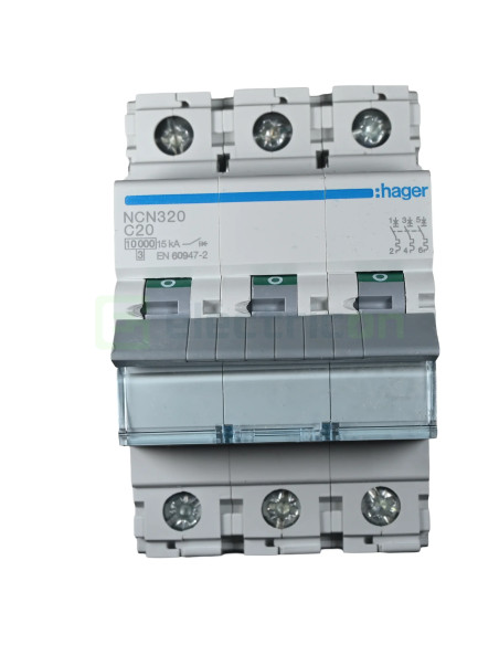 Disjunctor MCB C20A Hager 3P
