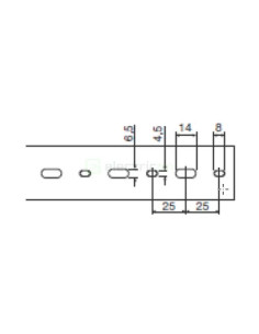 Canal cablu pieptene, BA7, 60x40mm, cu capac PVC, albastru , Hager, BA760040BL - Electricon.ro 2