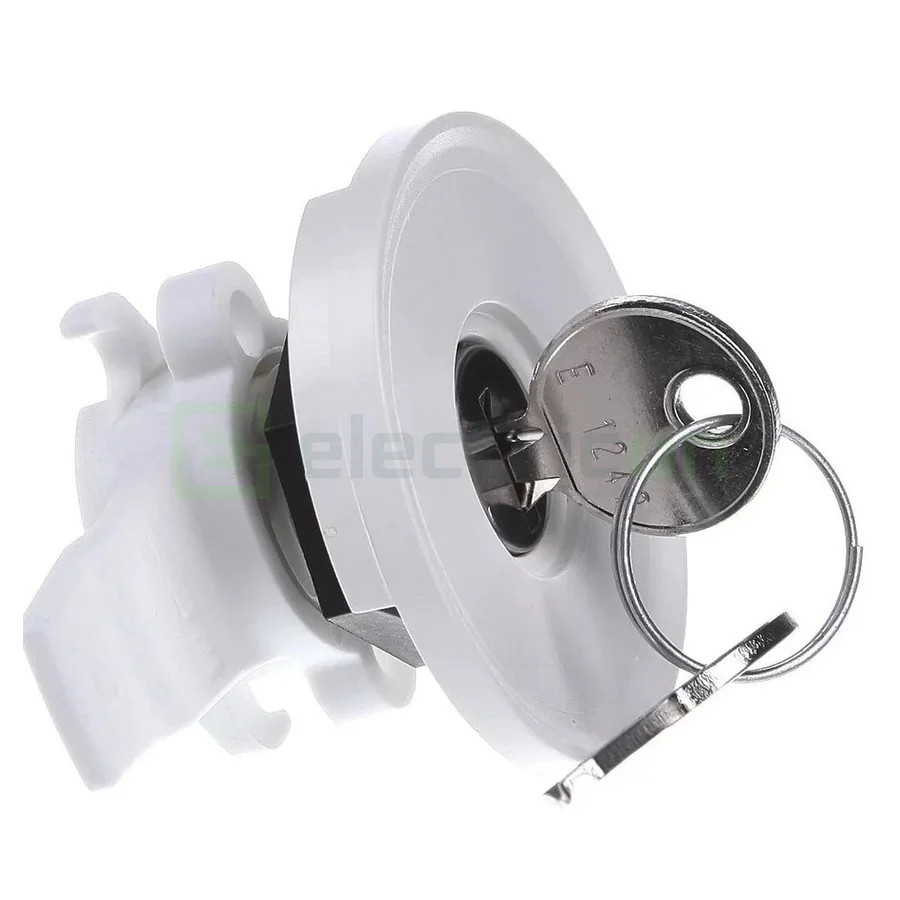 Încuietoare cu 2 chei pentru tablouri Hager Univers seria FWB, FZ597N - Electricon.ro