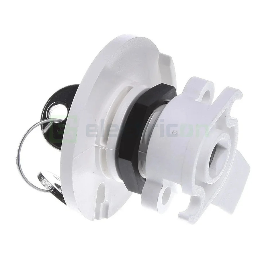 Încuietoare cu 2 chei pentru tablouri Hager Univers seria FWB, FZ597N - Electricon.ro