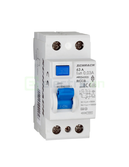 Intreruptor RCCB 63A/30mA Schrack - AR056203