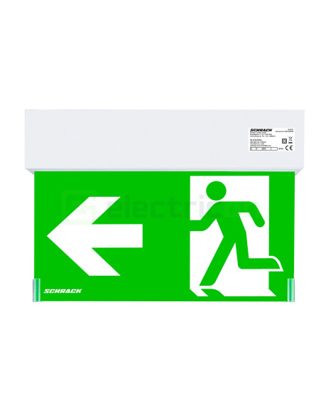Corp iluminat siguranță (tip EXIT) K2, LED4, 2W 230V AC/DC, montaj universal, IP44, Schrack, NLK2U009