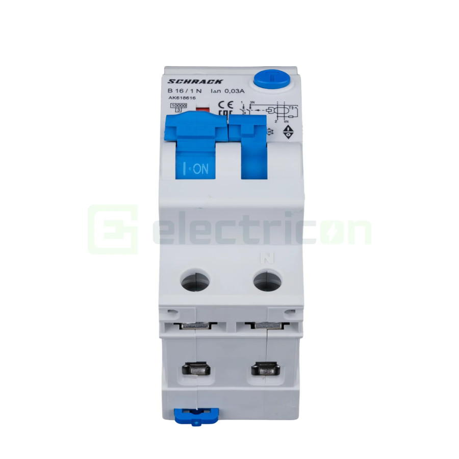 Disjunctor RCBO 16A 30mA Schrack 1P+N