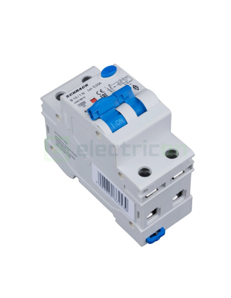 Disjunctor RCBO 10A 30mA Schrack 1P+N