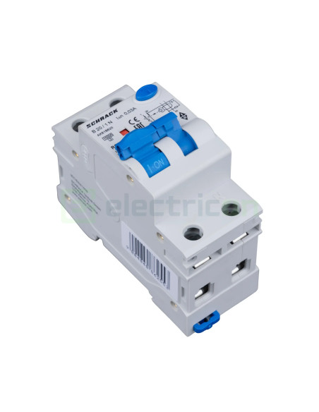 Disjunctor RCBO 20A 30mA Schrack 1P+N