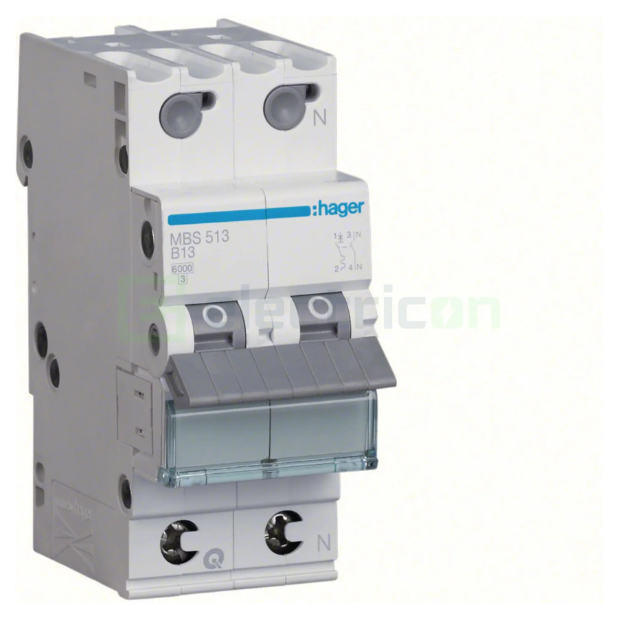 Intrerupator MCB B13A Hager - MBS513