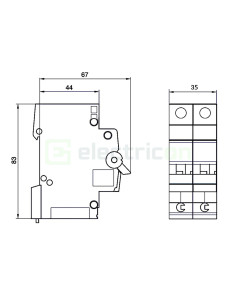 Intrerupator MCB B13A Hager - MBS513 2