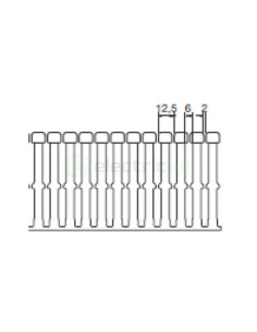 Canal cablu pieptene, BA7A 80x100mm PVC gri, Hager,BA7A80100 - Electricon.ro 2
