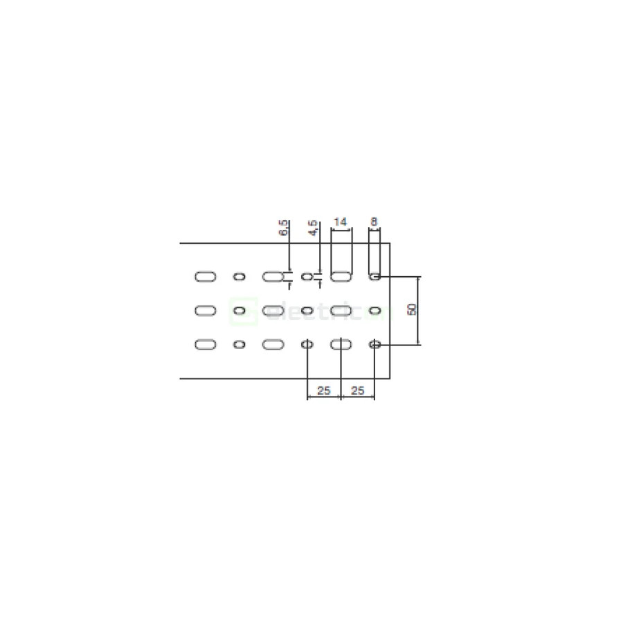 Canal cablu pieptene, BA7A 80x100mm PVC gri, Hager,BA7A80100 - Electricon.ro