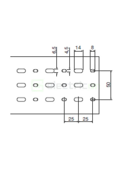 Canal cablu pieptene, BA7A 80x100mm PVC gri, Hager,BA7A80100 - Electricon.ro