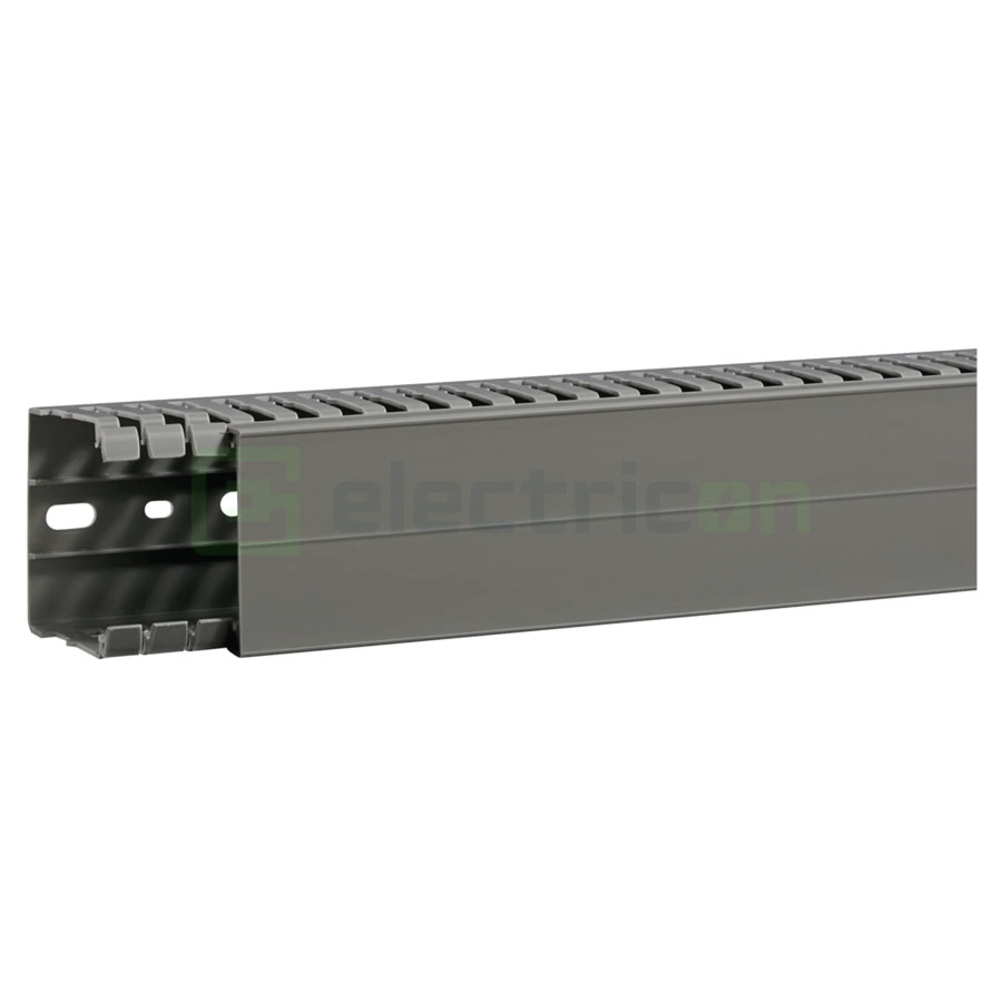 Canal cablu pieptene, BA7A 60x60mm PVC gri, Hager,BA7A60060 - Electricon.ro