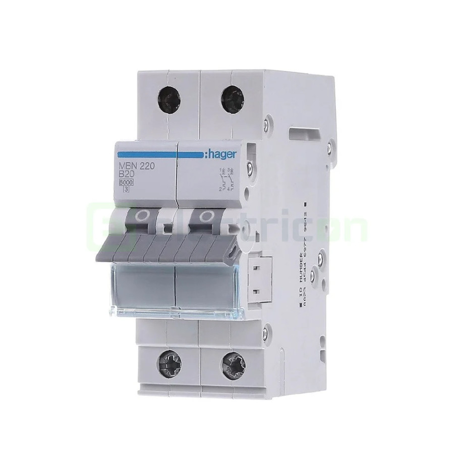 Disjunctor MCB B20A Hager - MBN220