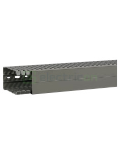 Canal cablu pieptene, BA7A 60x100mm PVC gri, Hager,BA7A100060 - Electricon.ro