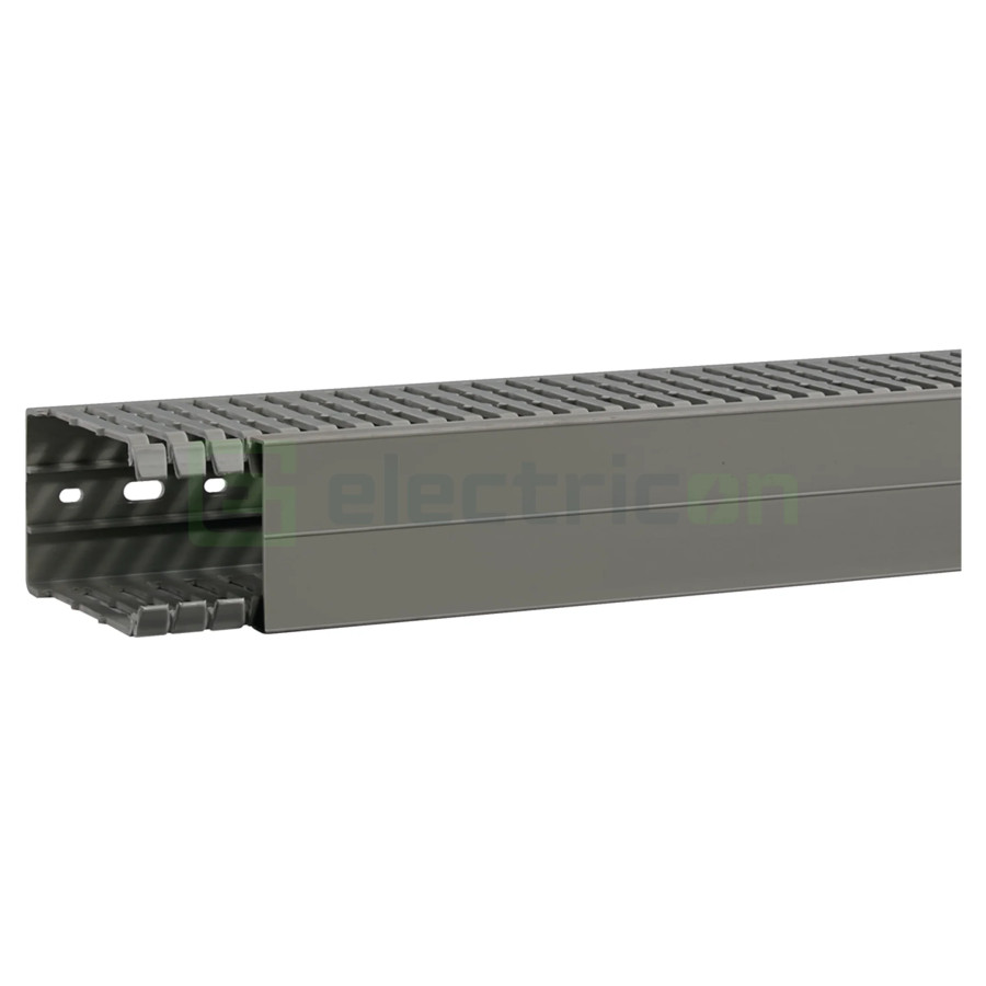 Canal cablu pieptene, BA7A 60x100mm PVC gri, Hager,BA7A100060 - Electricon.ro