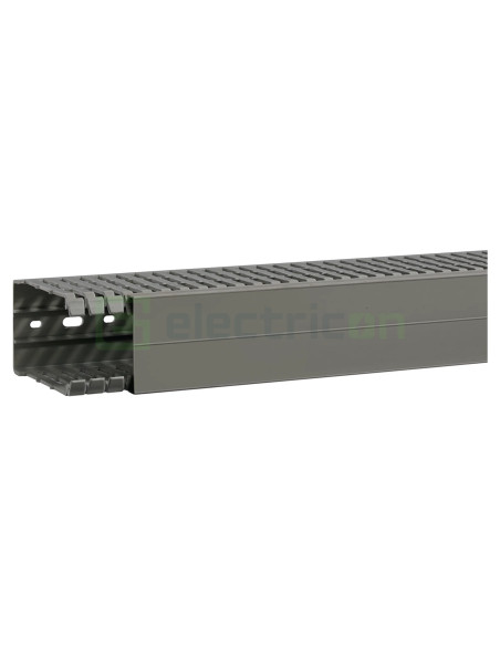 Canal cablu pieptene, BA7A 60x100mm PVC gri, Hager,BA7A100060 - Electricon.ro