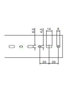 Canal cablu pieptene, BA7A 60x100mm PVC gri, Hager,BA7A100060 - Electricon.ro 2