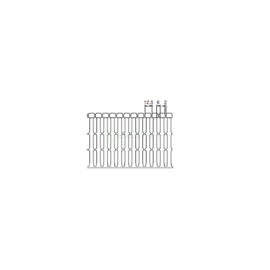 Canal cablu pieptene, BA7A 60x100mm PVC gri, Hager,BA7A100060 - Electricon.ro