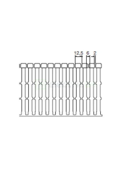 Canal cablu pieptene, BA7A 60x100mm PVC gri, Hager,BA7A100060 - Electricon.ro