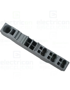 Conector Wago 6 mm² Clema sir derivatie 1×6 mm², 6×1,5 mm² . cu capac gri, Wago, 2006-8031 – montaj rapid și sigur în aplicații  2