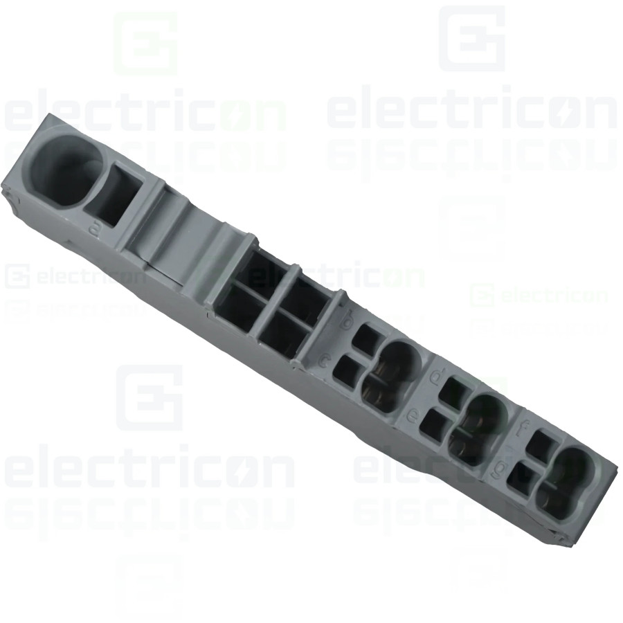 Conector Wago 6 mm² Clema sir derivatie 1×6 mm², 6×1,5 mm² . cu capac gri, Wago, 2006-8031 – montaj rapid și sigur în aplicații 