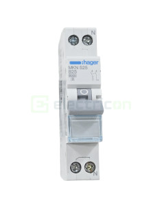 MCB - Siguranță automată - disjunctor - curba B 25A 6kA 1P+N 1M Hager MKN525