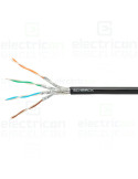 Cablu rețea - internet tip Cat 7a S/FTP 0.26 mm² PE OUTDOOR negru rolă - Schrack HSKP423E39
