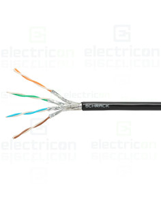 Cablu S/FTP, Cat 7a, 4x2xAWG23/1, 1000MHz, PE OUTDOOR, 25Gbps, Schrack HSKP423E39 - Electricon.ro