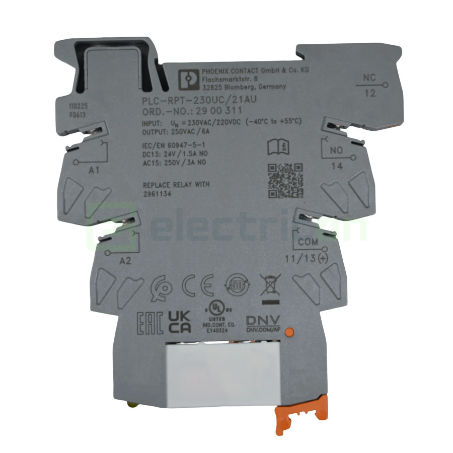 Modul releu, 230VAC/220VDC, 1 contact, PLC-RPT-230UC/21AU, Phoenix Contact, 2900311