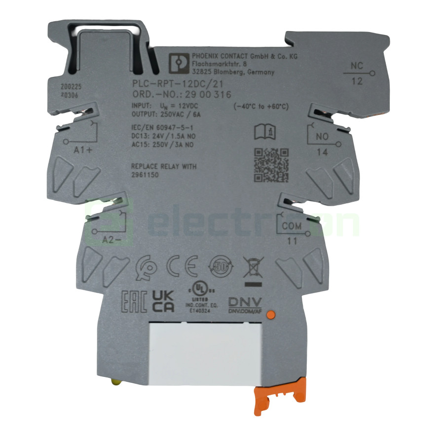 Modul releu, 12VDC, 1 contact, PLC-RPT- 12DC/21 , Phoenix Contact, 2900316