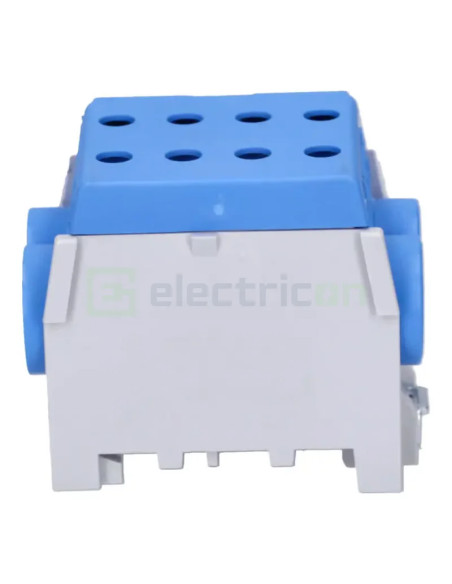Clemă de derivație 70mm² Clema de derivatie, 1P, fixare pe sina DIN, 10-70mm², albastru, Hager, KH70B – montaj rapid și sigur în