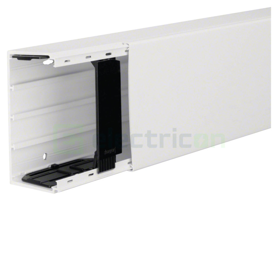 Canal cablu rezistent la intemperii . stabil UV, 60x110, alb, Hager, LFE6011009016 - Electricon.ro