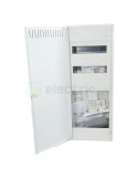 Tablou combo ABS - Hibrid - 60M (24M siguranțe electrice + 36M multimedia) aparent Volta Hager VA602NWH