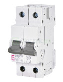 MCB - Siguranță automată - disjunctor - curba C 25A 6kA 2P 2M ETIMAT P6 ETI 001900232