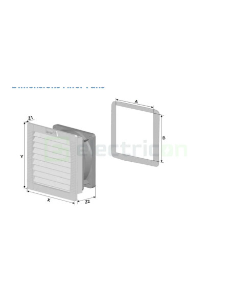Ventilator cu filtru IP54, 230VAC, 61mc/h, 145x145x70mm, Schrack, IUKNF2523A ➜ Comanda acum pe Electricon.ro ⭐ Livrare rapida ✅ 