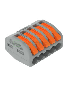 Conector Wago 4 mm² Clema de legatură pentru fir lițat, 5x0.08-4 mm², Wago, 222-415 – montaj rapid și sigur în aplicații electri