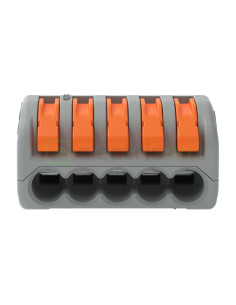Conector Wago 4 mm² Clema de legatură pentru fir lițat, 5x0.08-4 mm², Wago, 222-415 – montaj rapid și sigur în aplicații electri 2
