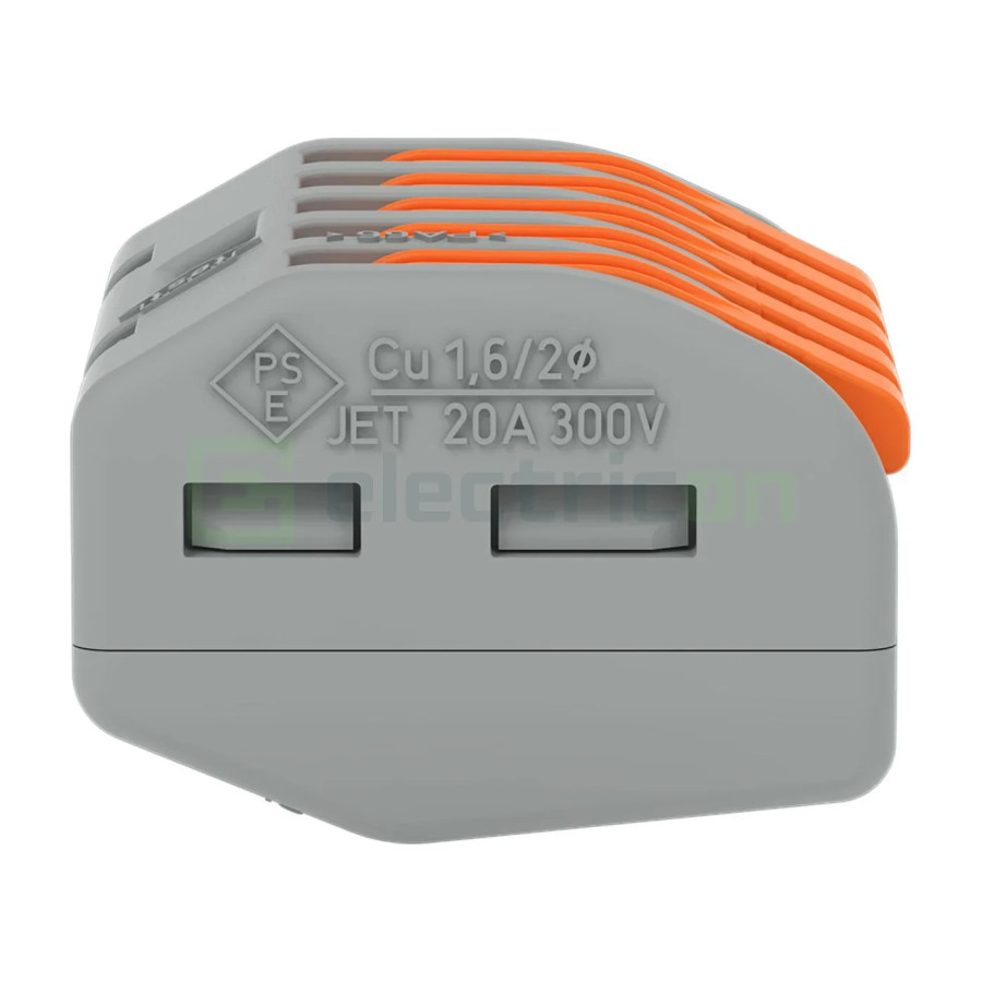 Conector Wago 4 mm² Clema de legatură pentru fir lițat, 5x0.08-4 mm², Wago, 222-415 – montaj rapid și sigur în aplicații electri