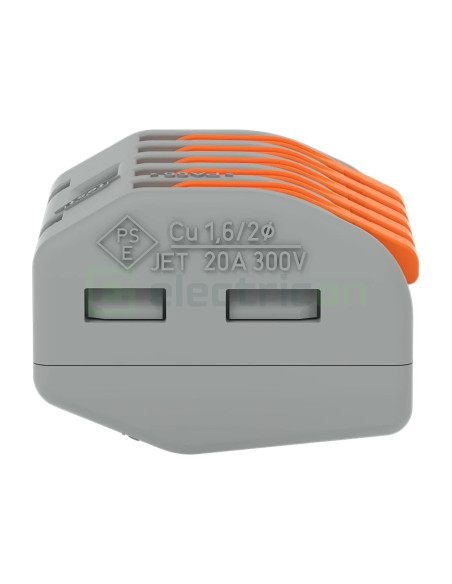 Conector Wago 4 mm² Clema de legatură pentru fir lițat, 5x0.08-4 mm², Wago, 222-415 – montaj rapid și sigur în aplicații electri