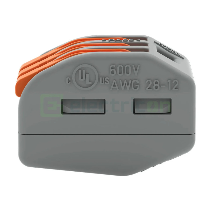Conector Wago 4 mm² Clema de legatură pentru fir lițat, 3x0.08-4 mm², Wago, 222-413 – montaj rapid și sigur în aplicații electri